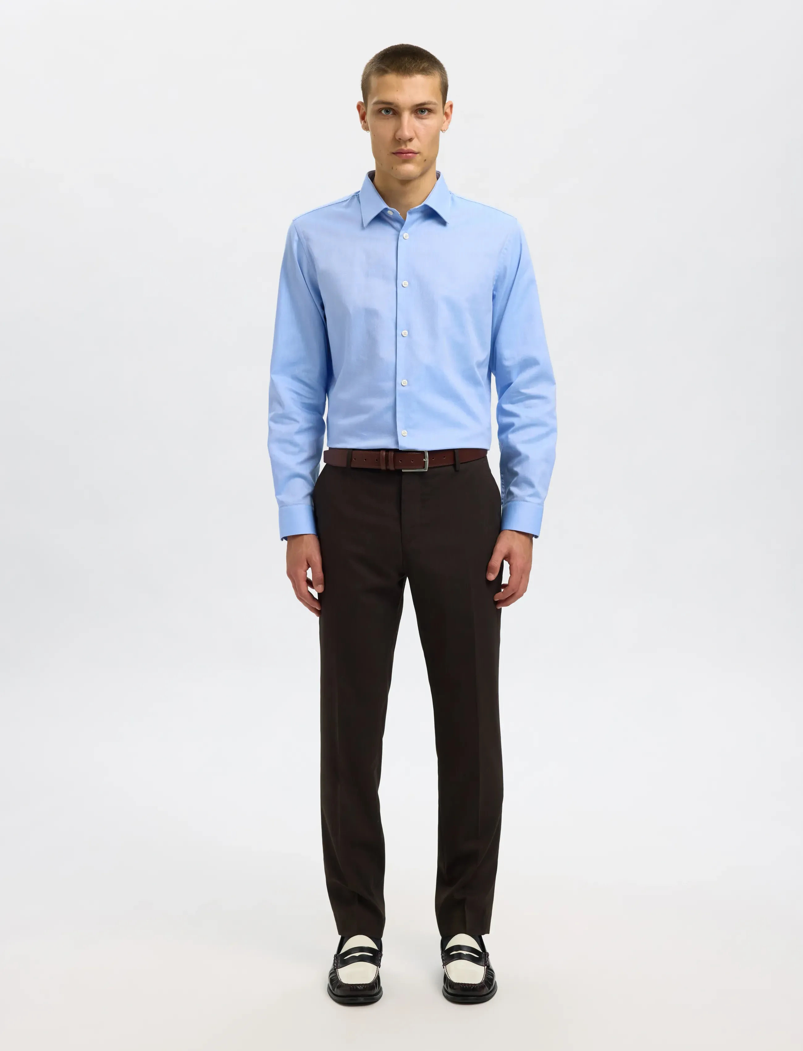 Selected - SLMSLIMCLARK SHIRT LS NOOS - oxford skjorter - light blue - 3
