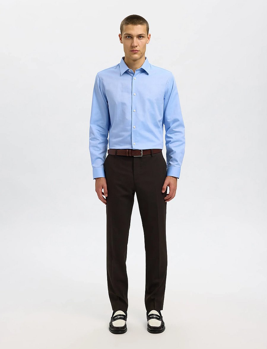Selected - SLMSLIMCLARK SHIRT LS NOOS - oxford skjorter - light blue - 3