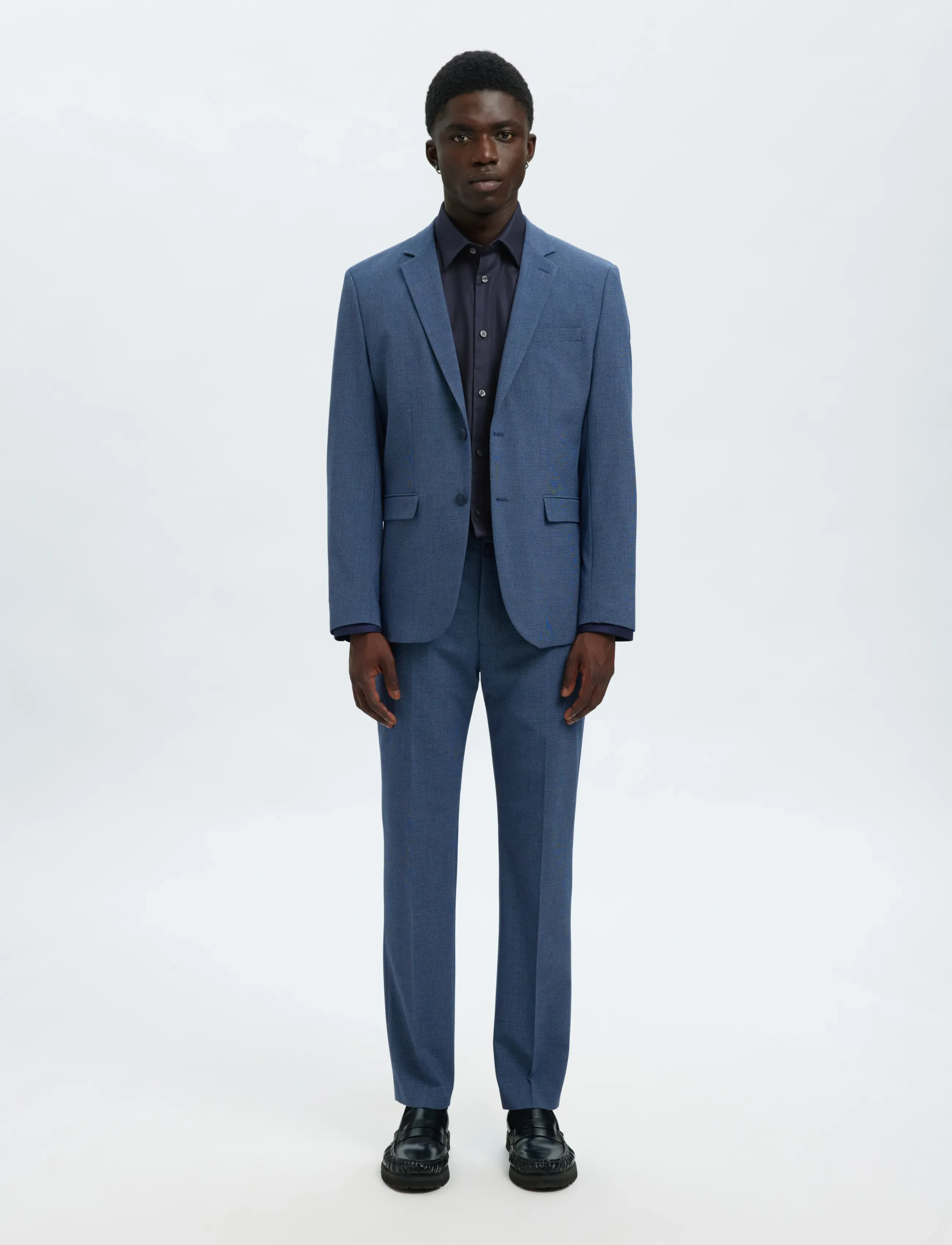 Selected - SLMSLIMCLARK SHIRT LS NOOS - oxford skjorter - sky captain - 4