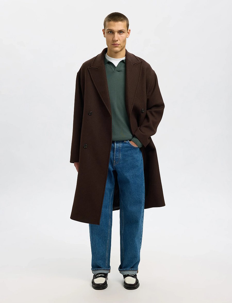 Selected - SLHTRAY LS KNIT MERINO OPEN POLO - long-sleeved knitted polos - deep forest - 4