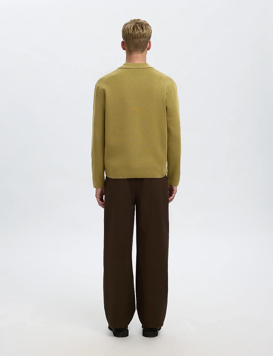 Selected - SLHMIKE LIGHT LS KNIT FULL ZIP CARDIGAN - full zip jumpers - dried herb - 2
