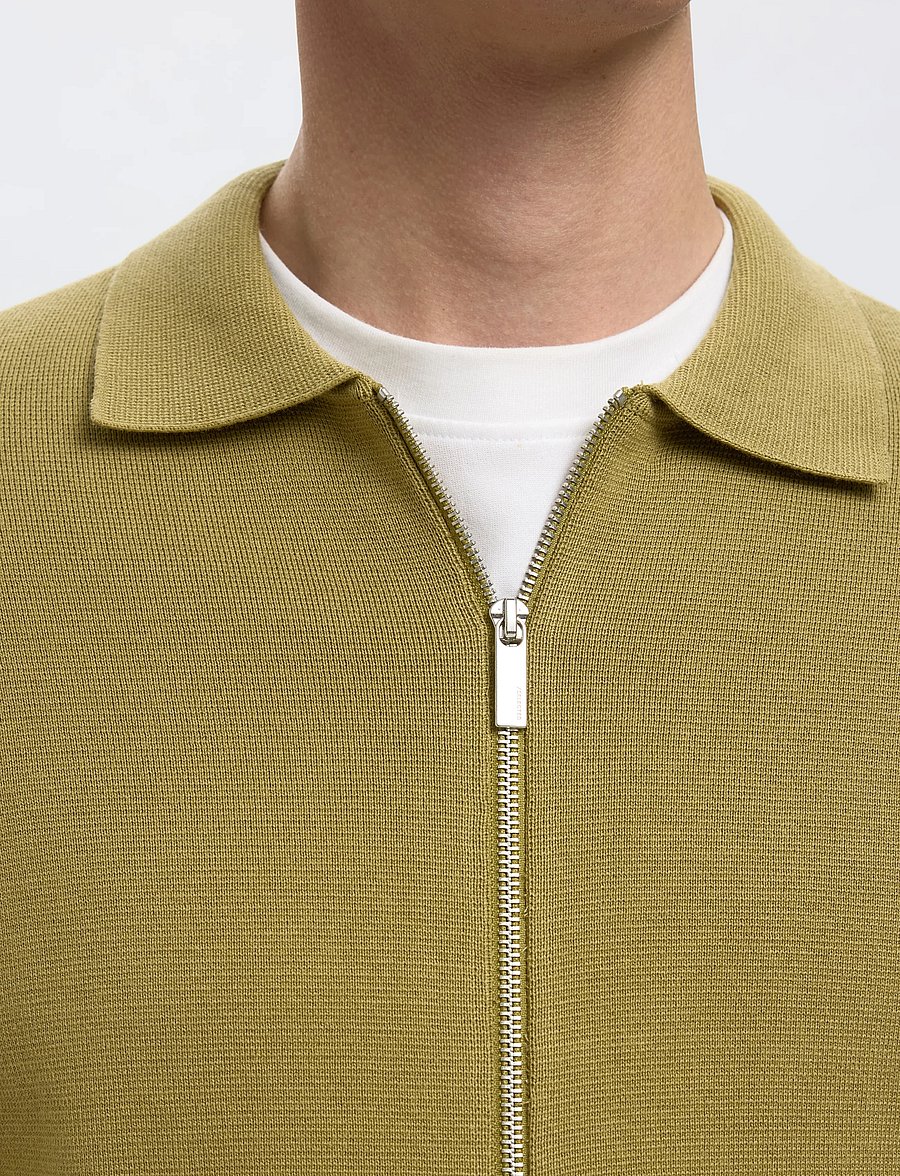 Selected - SLHMIKE LIGHT LS KNIT FULL ZIP CARDIGAN - full zip jumpers - dried herb - 3