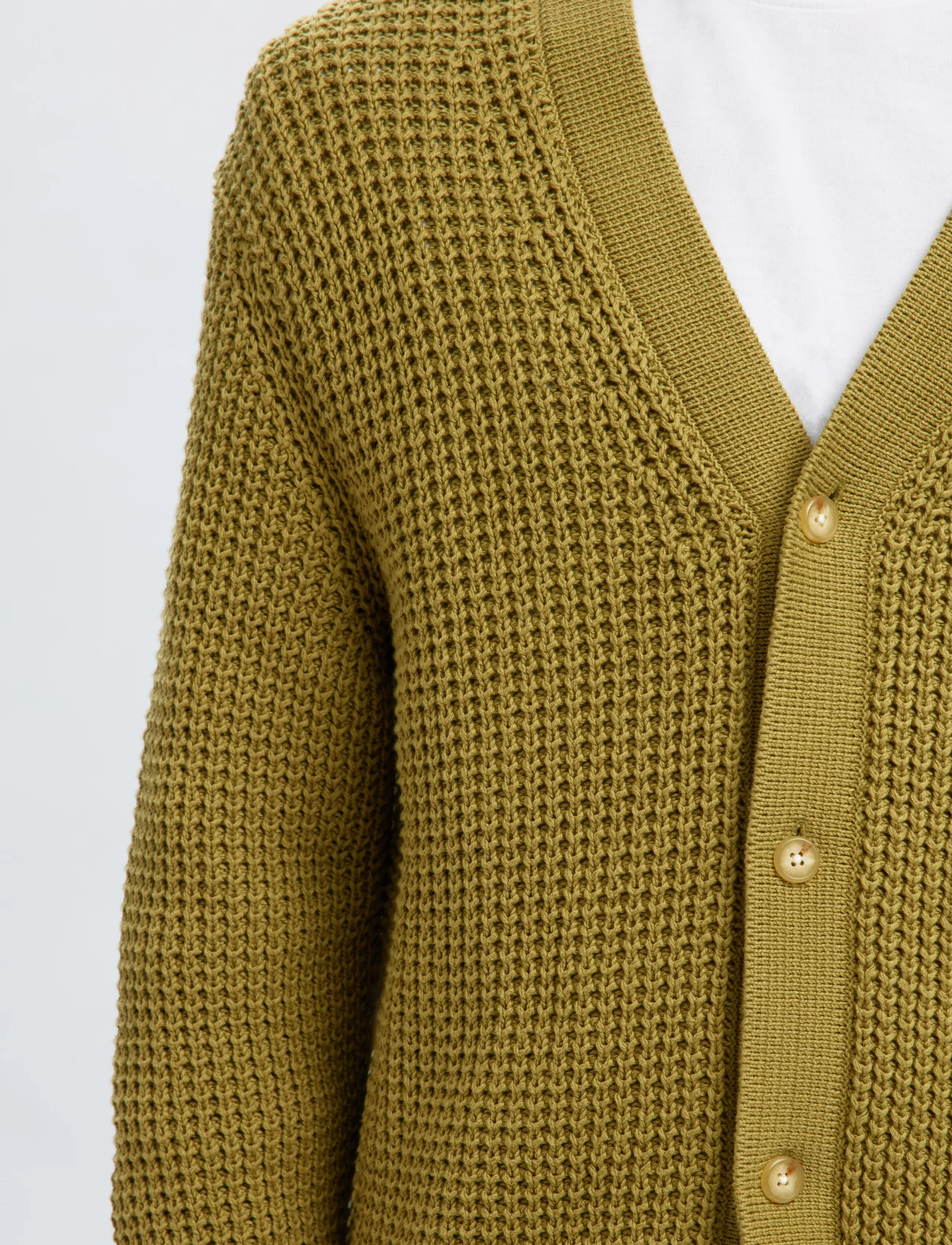 SELECTED Slhdereck Ls Knit Struc Relaxed Cardigan herr – bild 5