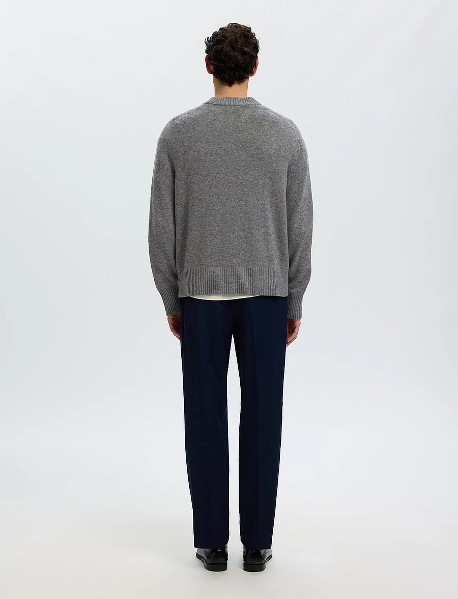 Selected - SLMCALLE CASHMERE BLEND CREW - rundhals - medium grey melange - 2