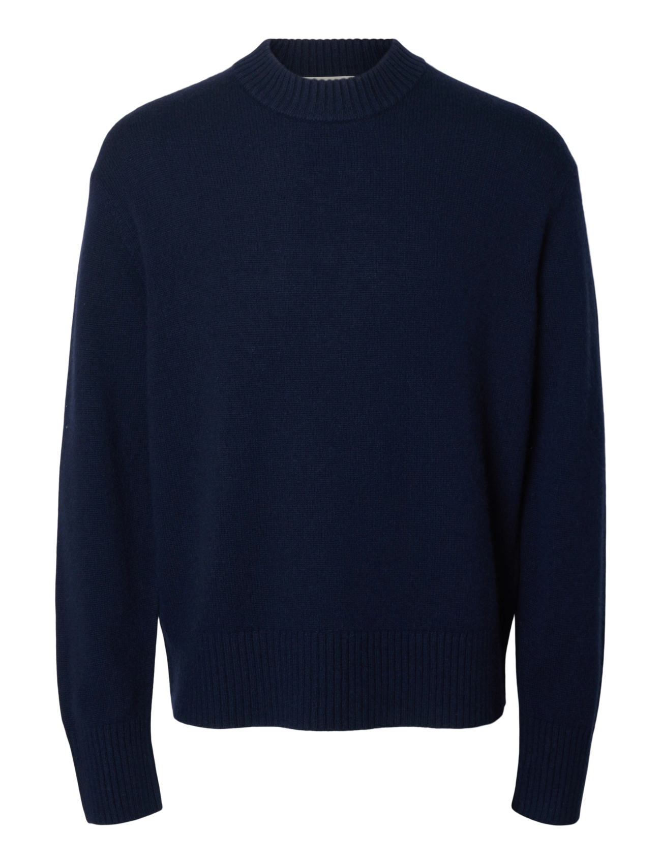Selected - SLMCALLE CASHMERE BLEND CREW - navy blazer - 1