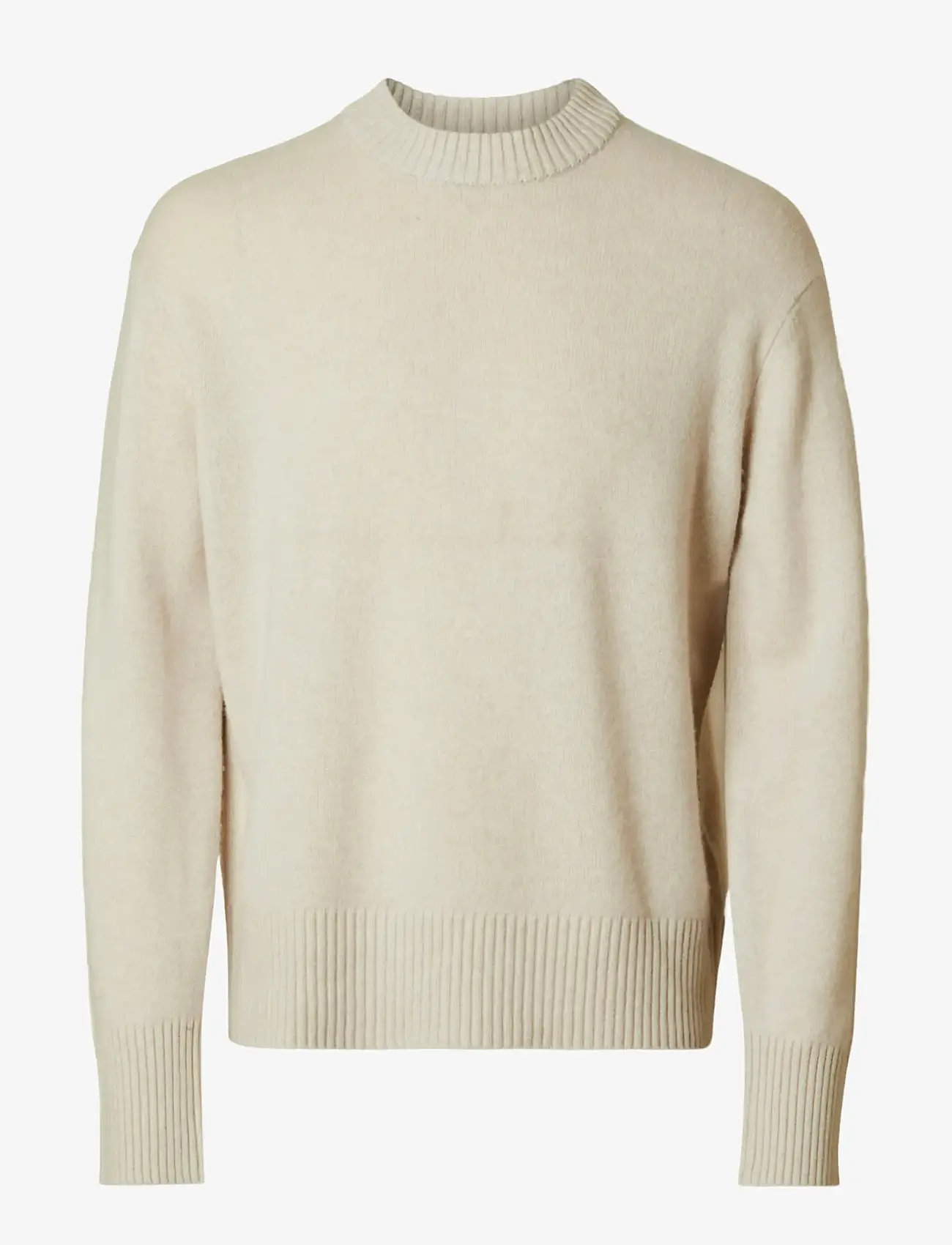 Selected - SLHCALLE RELAXED CASHMERE BLEND CREW - rundhals - oatmeal - 1