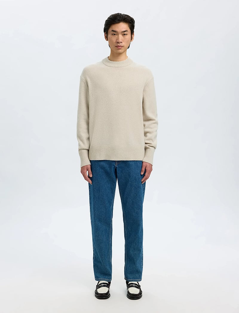 Selected - SLHCALLE RELAXED CASHMERE BLEND CREW - rundhals - oatmeal - 3