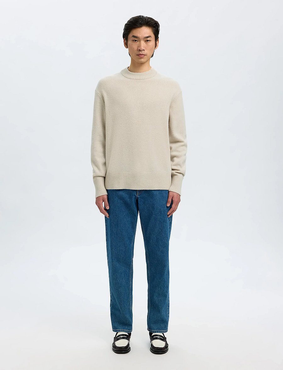 Selected - SLMCALLE CASHMERE BLEND CREW - rundhals - oatmeal - 3
