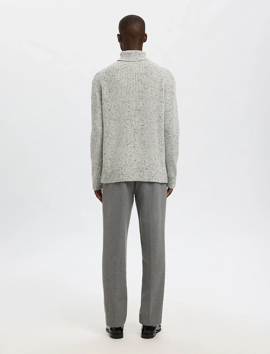 Selected - SLHLAND LS KNIT RELAXED ROLL NECK - rollkragenpullover - moonstruck - 2
