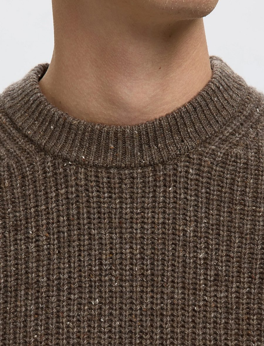 Selected - SLHLAND SL KNIT RELAXED VEST - strickwesten - coffee bean - 4