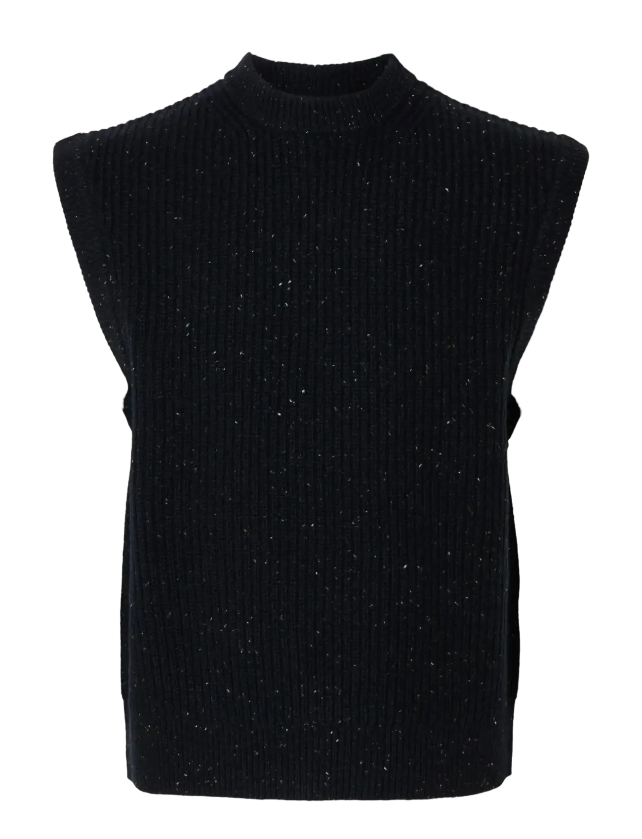 Selected SLHLAND SL KNIT RELAXED VEST - Gestrickte westen - SKY CAPTAIN / navy