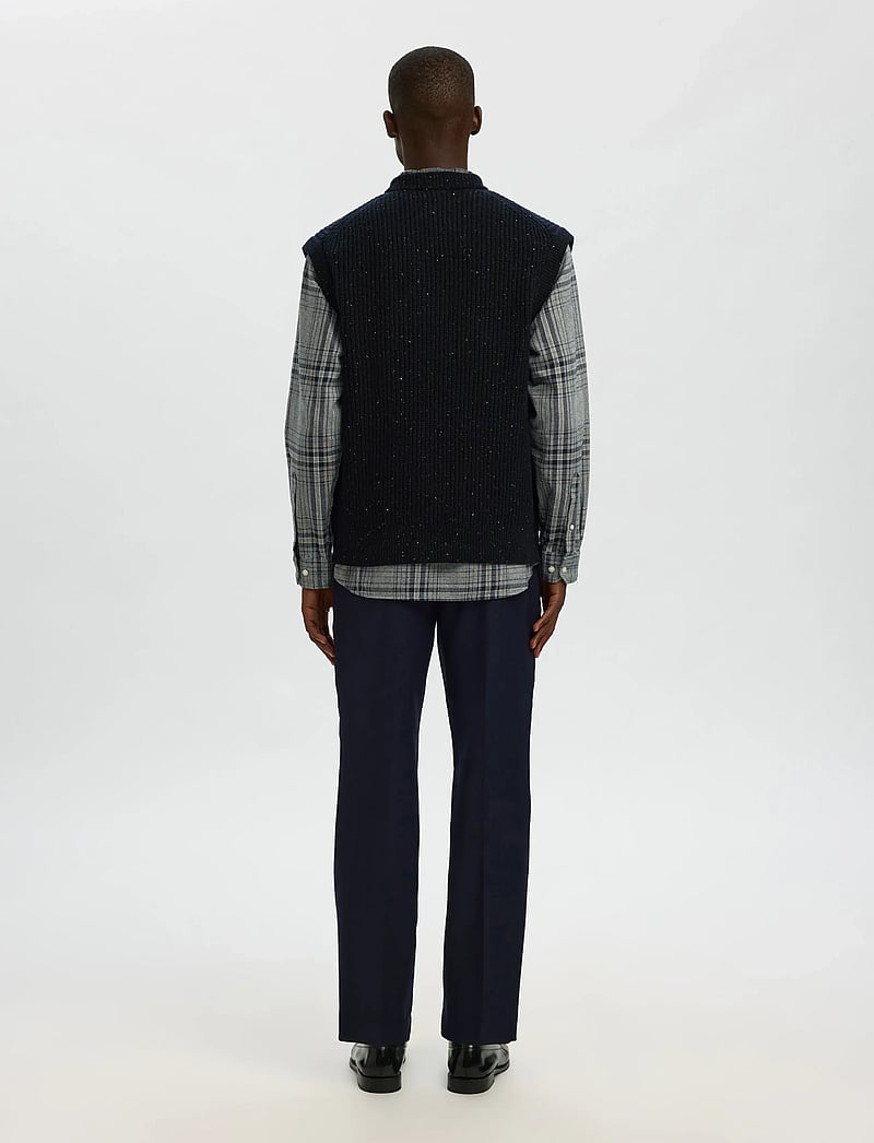 Selected - SLHLAND SL KNIT RELAXED VEST - neuleliivit - sky captain - 2