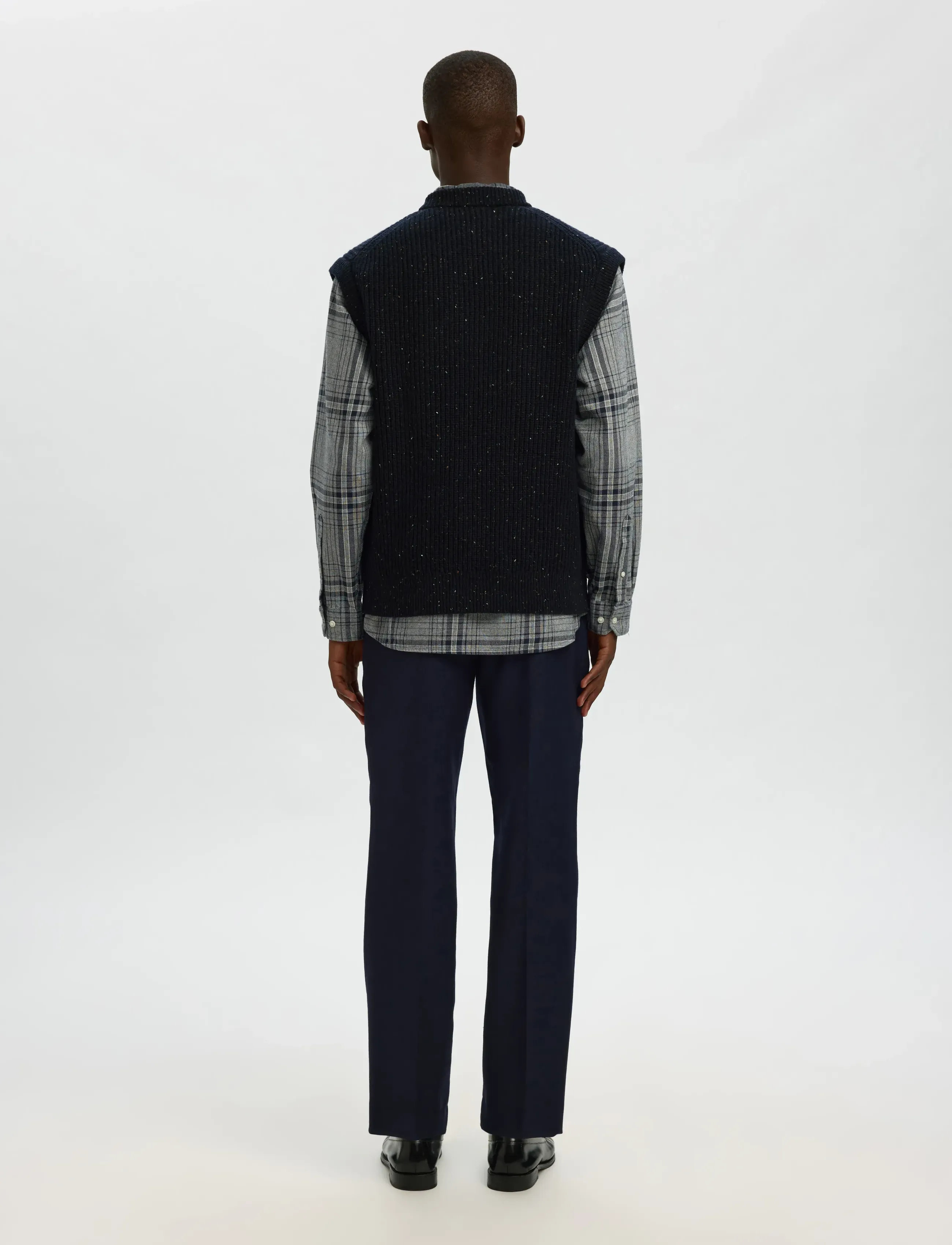 Selected - SLHLAND SL KNIT RELAXED VEST - strikveste - sky captain - 2