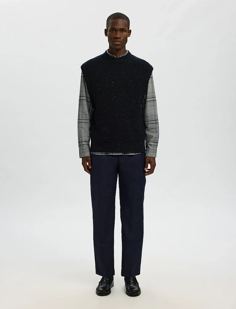 Selected - SLHLAND SL KNIT RELAXED VEST - neuleliivit - sky captain - 4