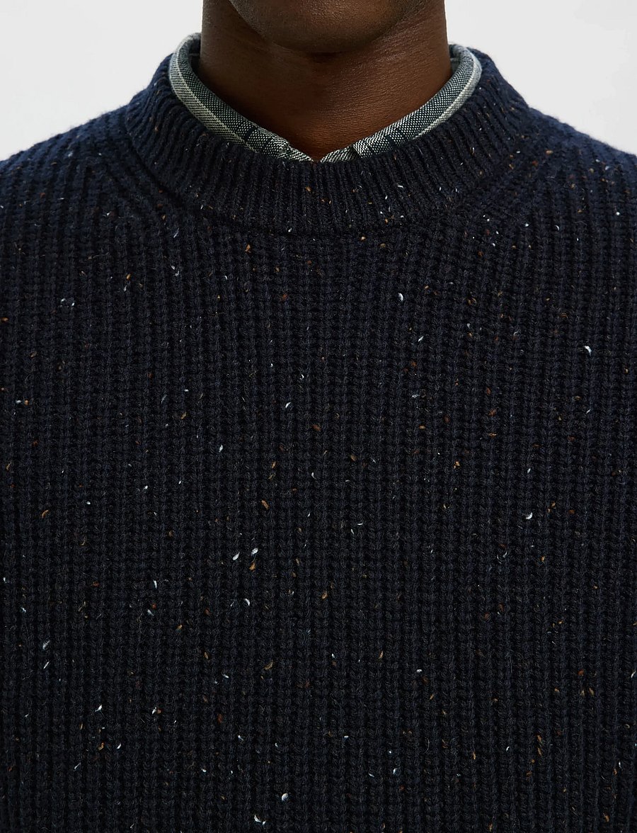 Selected - SLHLAND SL KNIT RELAXED VEST - knitted vests - sky captain - 5