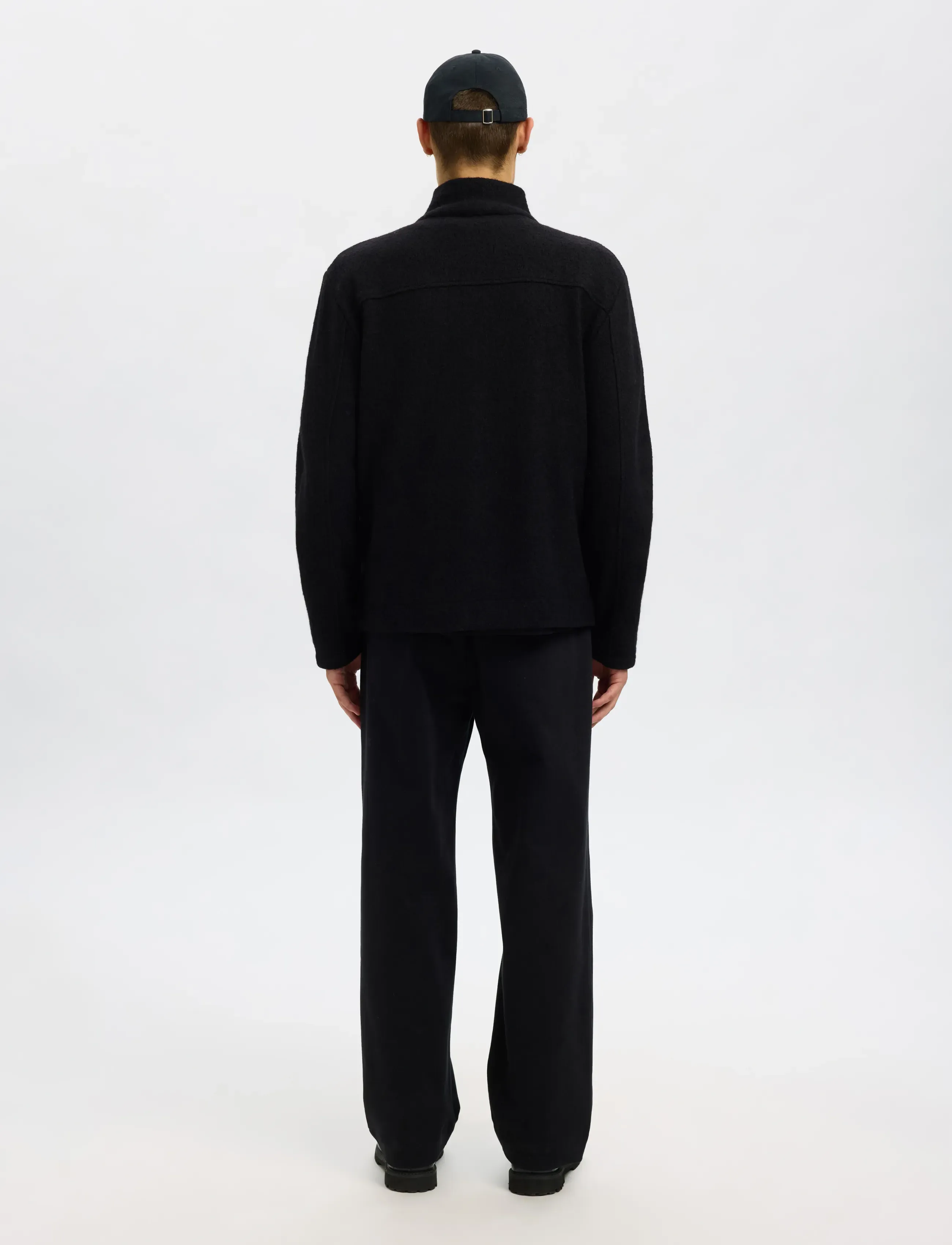 Selected - SLHNEALY LS KNIT FULL ZIP CARDIGAN - pulls zippés - black - 3