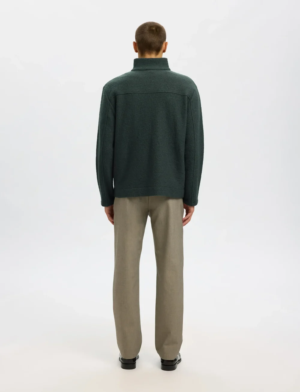 Selected - SLHNEALY LS KNIT FULL ZIP CARDIGAN - pullover mit durchgehendem reißverschluss - deep forest - 2