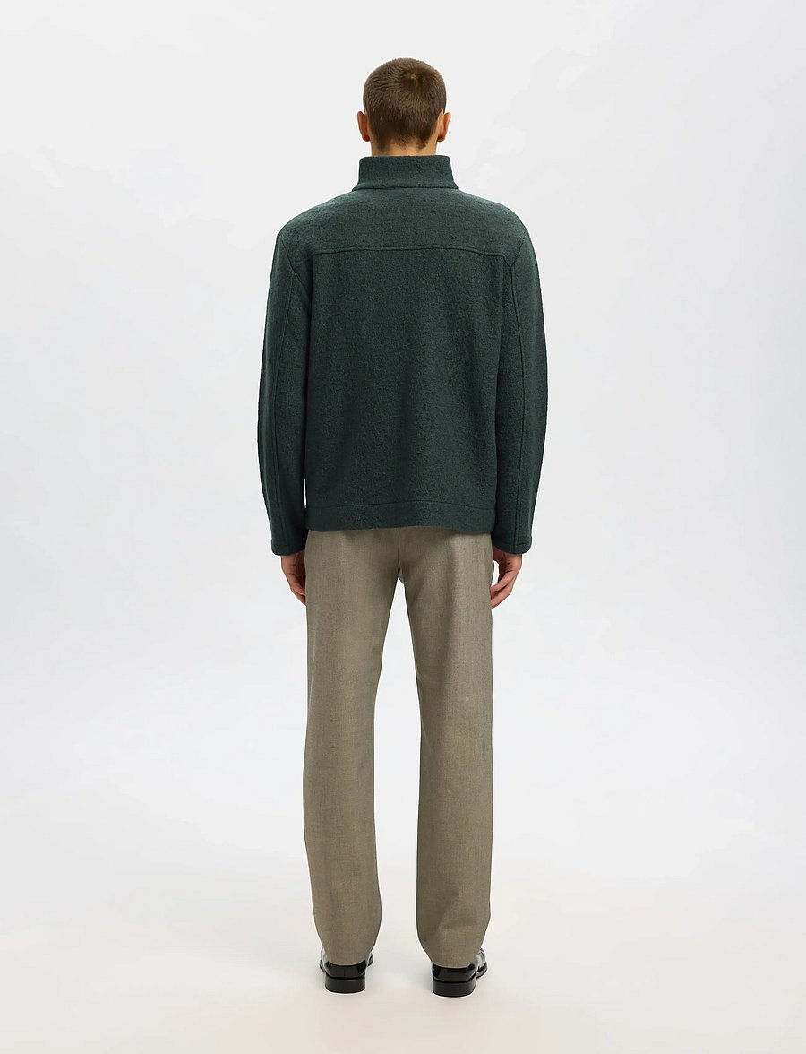 Selected - SLHNEALY LS KNIT FULL ZIP CARDIGAN - fullzip strik - deep forest - 2