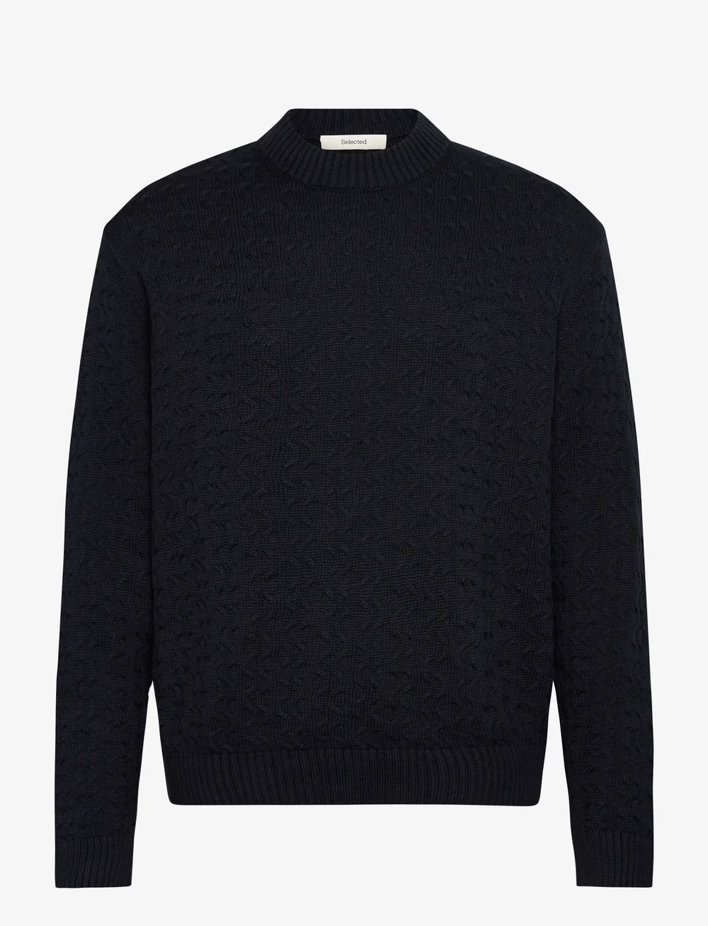 Selected - SLHPHILIP LS KNIT RELAXED CREW NECK - Ümmarguse kaelusega kudumid - sky captain - 1