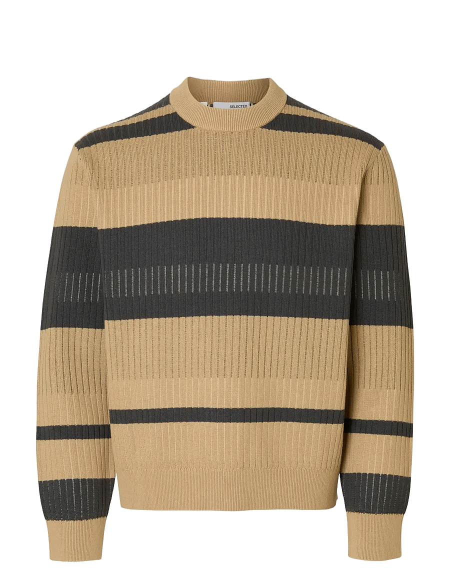 Selected - SLHMALTE LS KNIT RELAXED CREW NECK - rundhals - incense - 1
