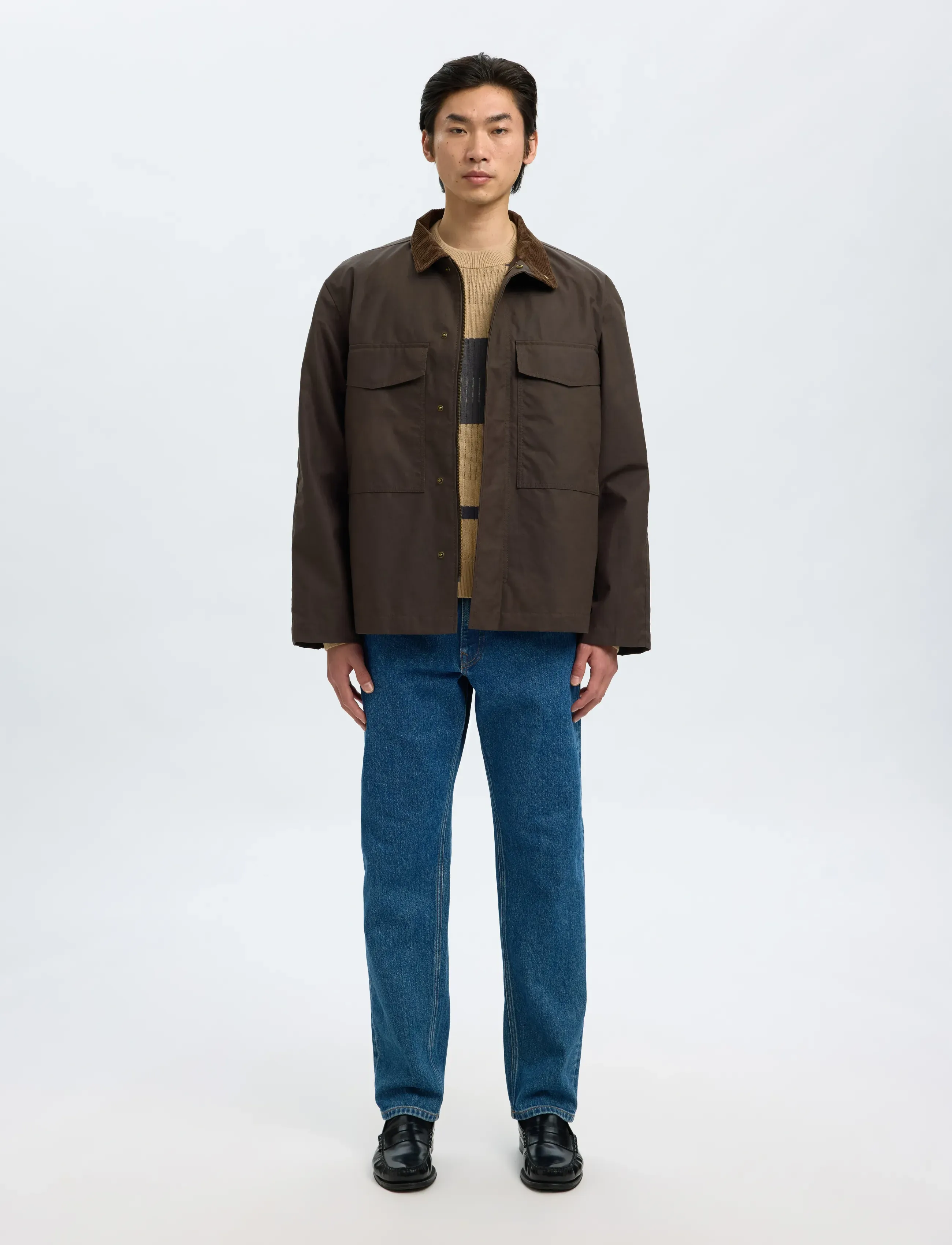 Selected - SLHMALTE LS KNIT RELAXED CREW NECK - rundhals - incense - 3