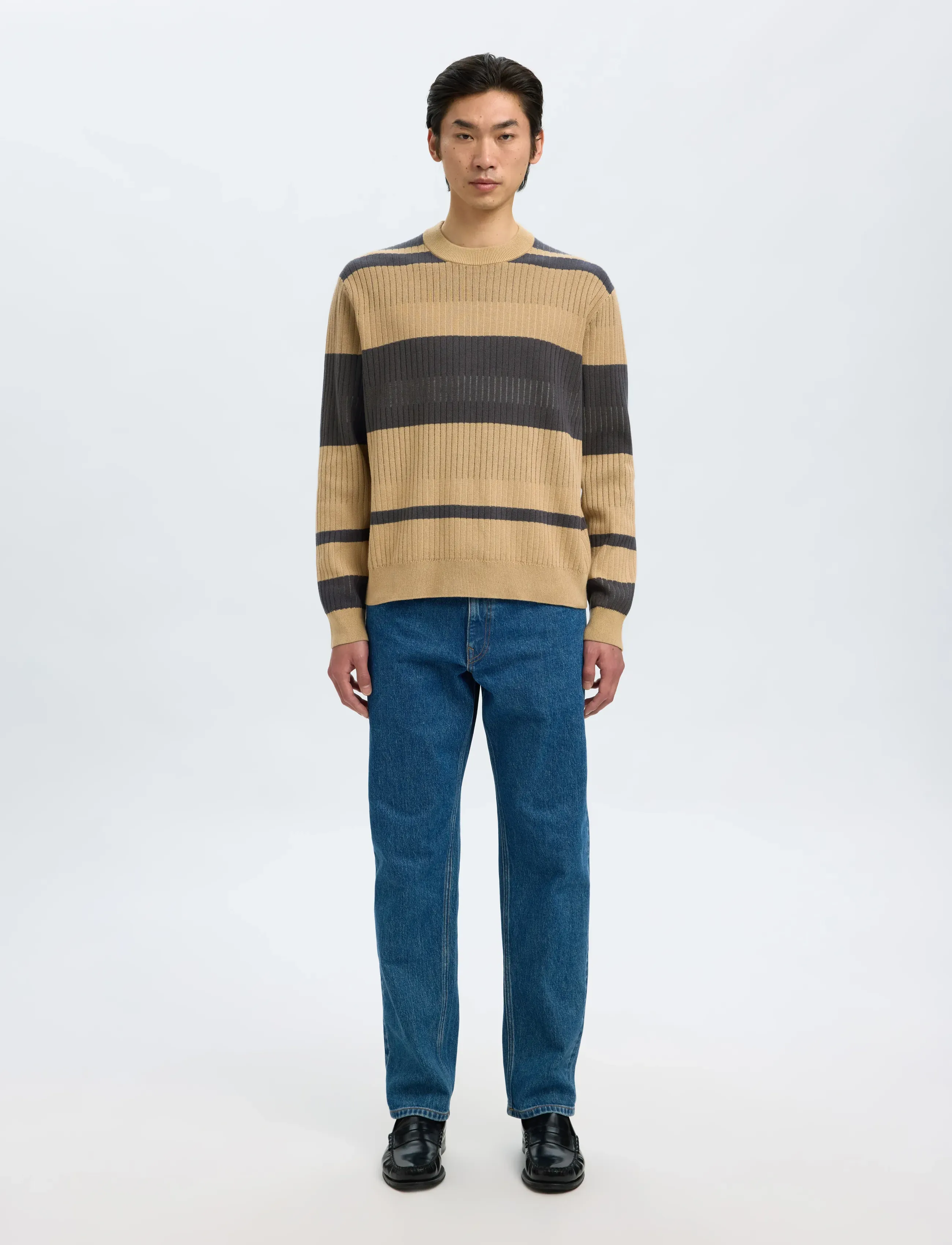 Selected - SLHMALTE LS KNIT RELAXED CREW NECK - rundhals - incense - 4