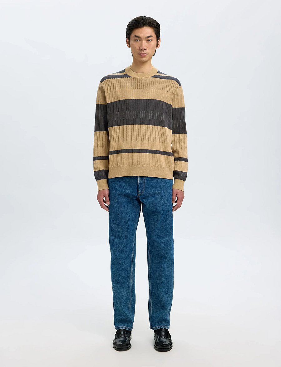 Selected - SLHMALTE LS KNIT RELAXED CREW NECK - rundhals - incense - 4