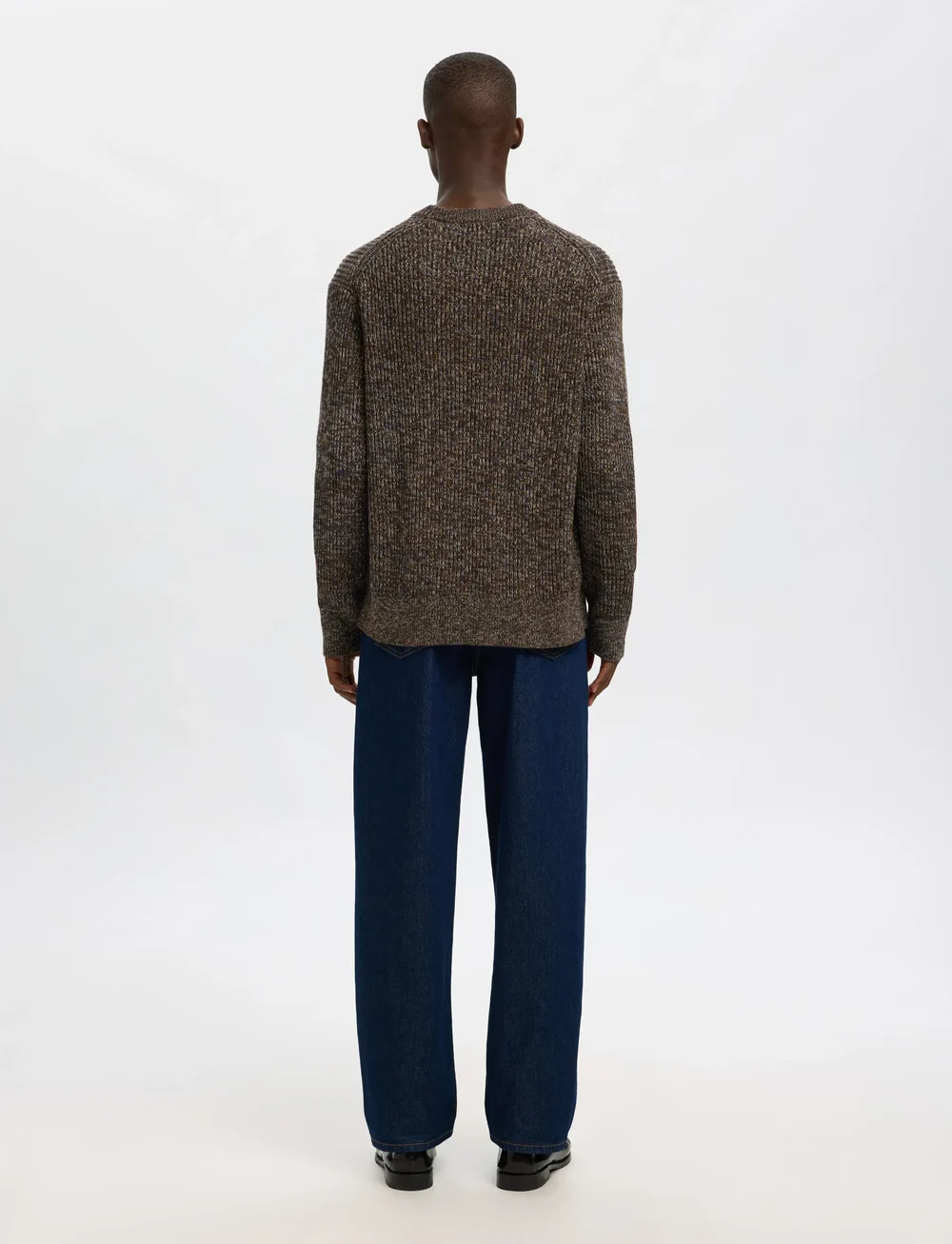 Selected - SLHTILUM LS KNIT RELAXED CREW NECK - Ümmarguse kaelusega kudumid - demitasse - 2