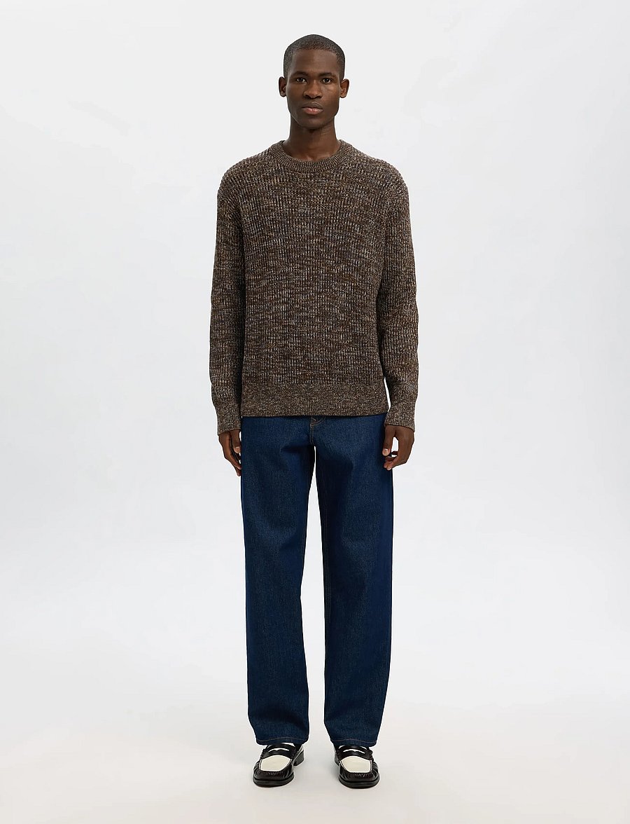 Selected - SLMTILUM LS KNIT CREW NECK NOOS - rundhals - demitasse - 4