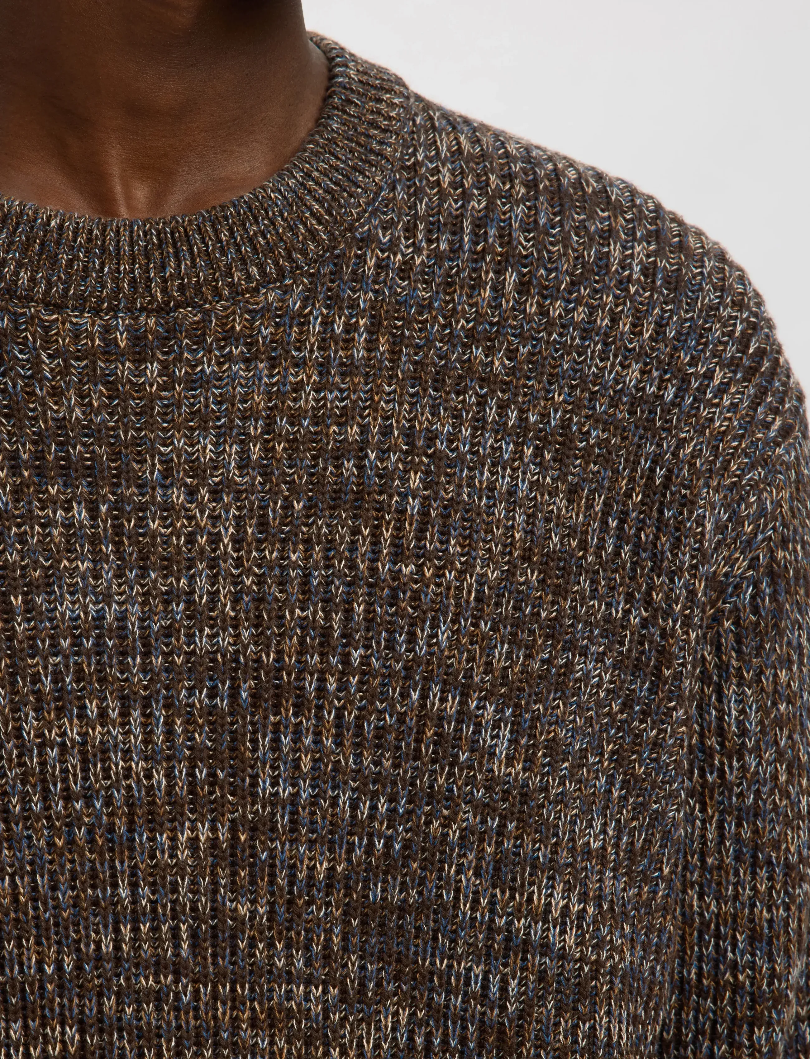 Selected - SLMTILUM LS KNIT CREW NECK NOOS - pulls col rond - demitasse - 5