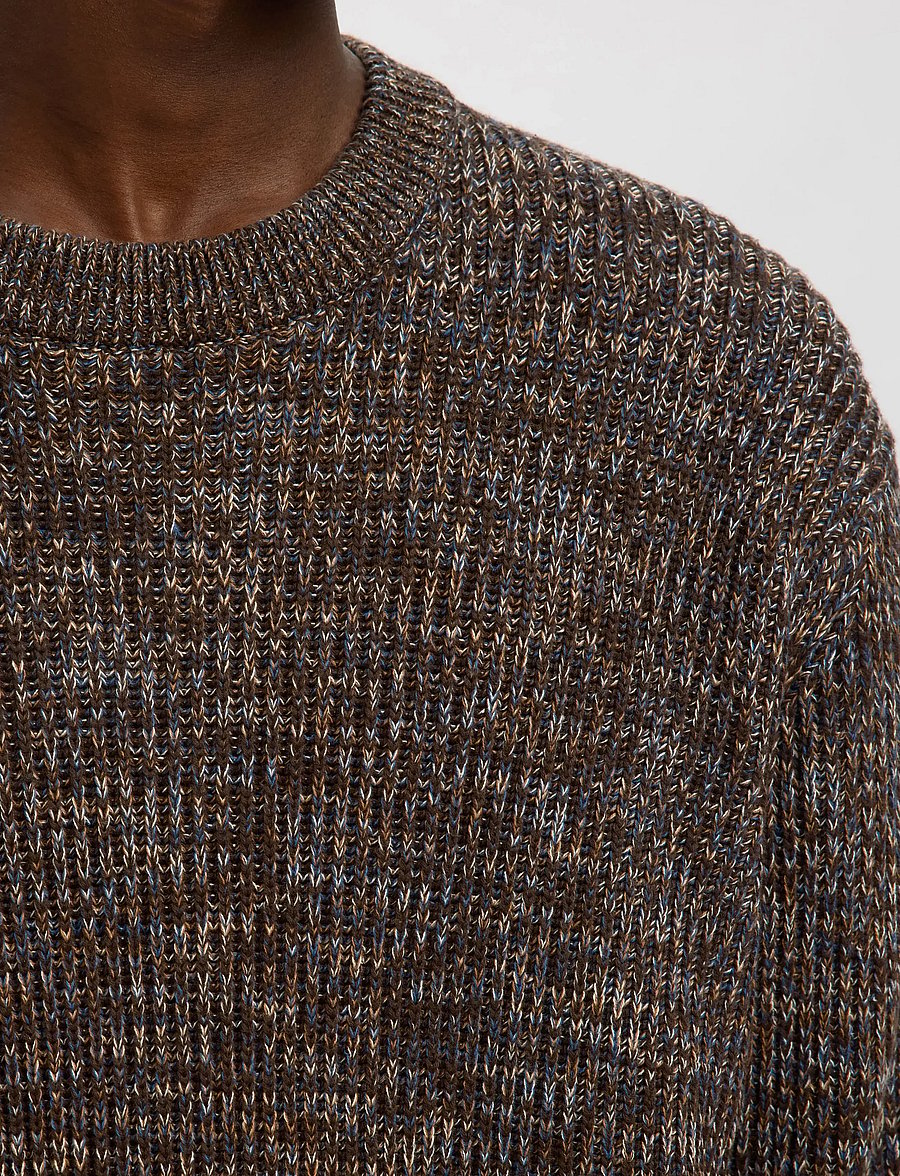 Selected - SLMTILUM LS KNIT CREW NECK NOOS - rundhals - demitasse - 5