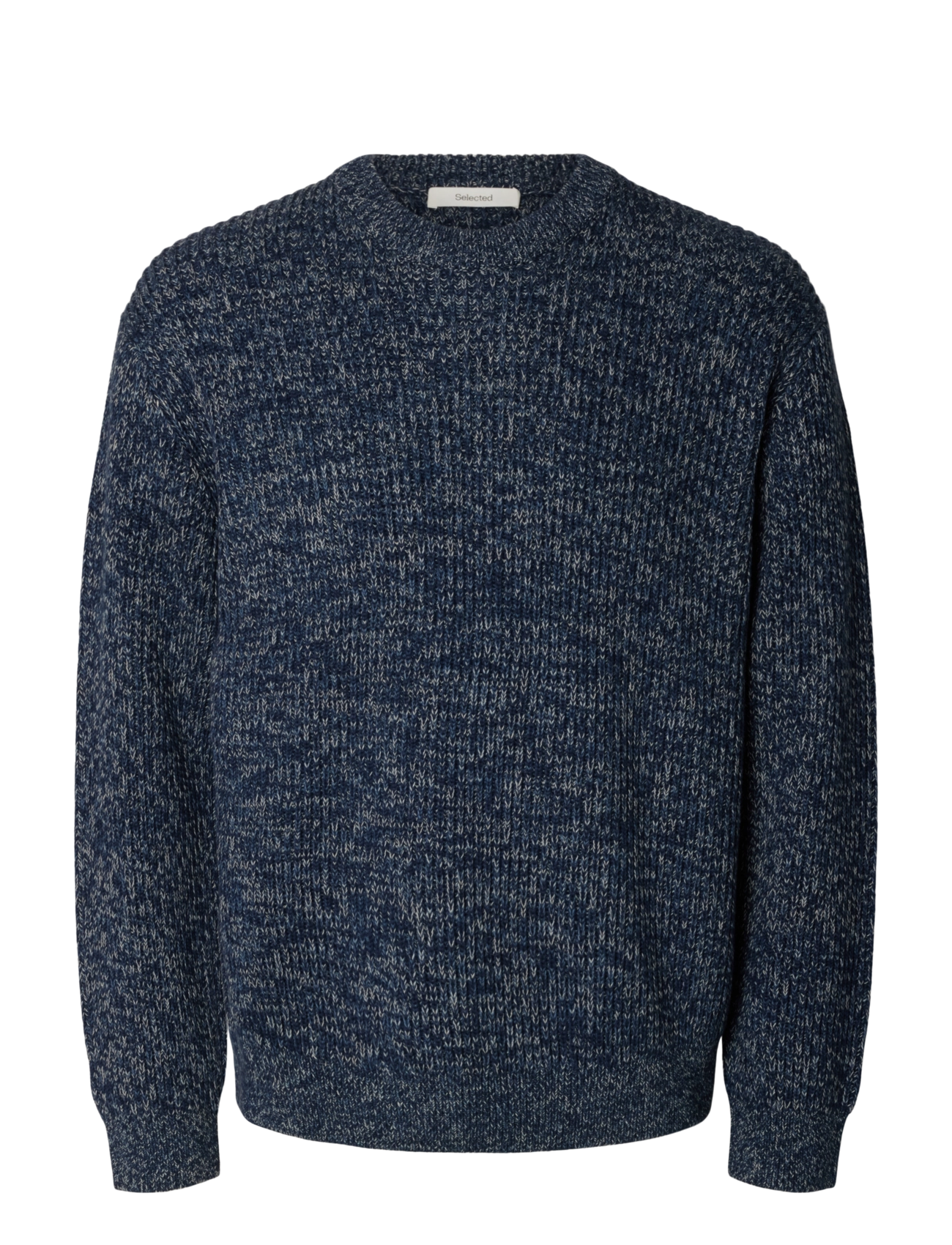 Selected SLMTILUM LS KNIT CREW NECK NOOS - Selected - NAVY BLAZER / navy