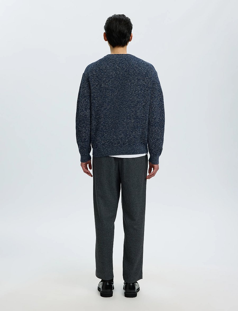 Selected - SLMTILUM LS KNIT CREW NECK NOOS - rundhals - navy blazer - 2