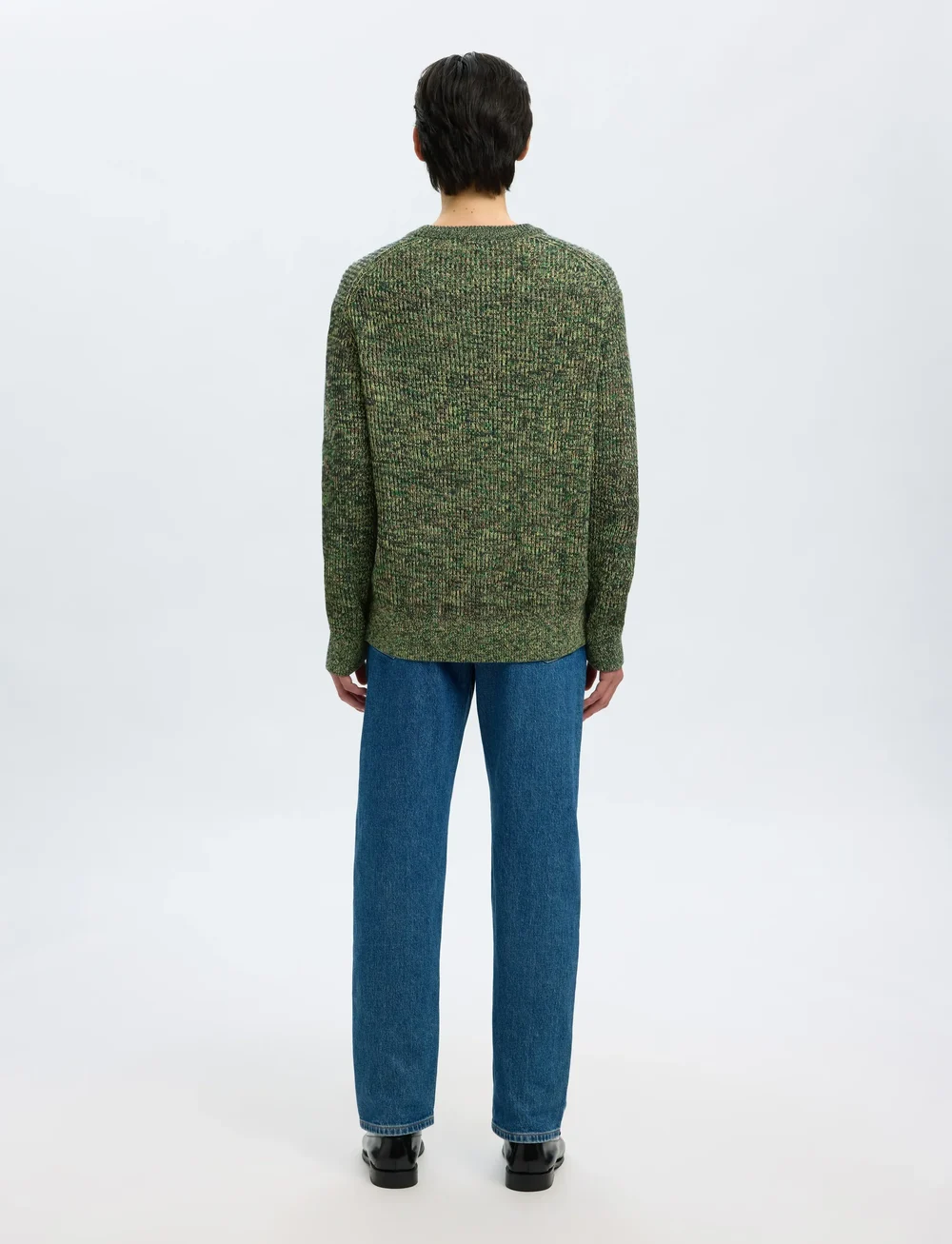 Selected - SLHTILUM LS KNIT RELAXED CREW NECK - rundhals - sky captain - 2