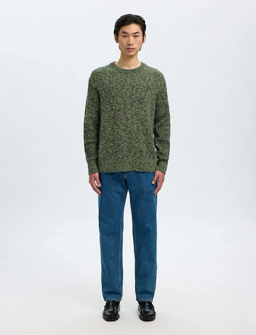 Selected - SLMTILUM LS KNIT CREW NECK NOOS - rundhals - sky captain - 3