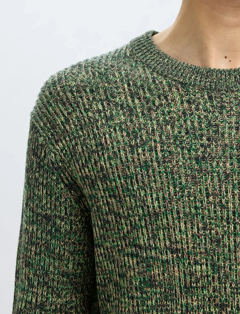 Selected - SLHTILUM LS KNIT RELAXED CREW NECK - rundhals - sky captain - 4