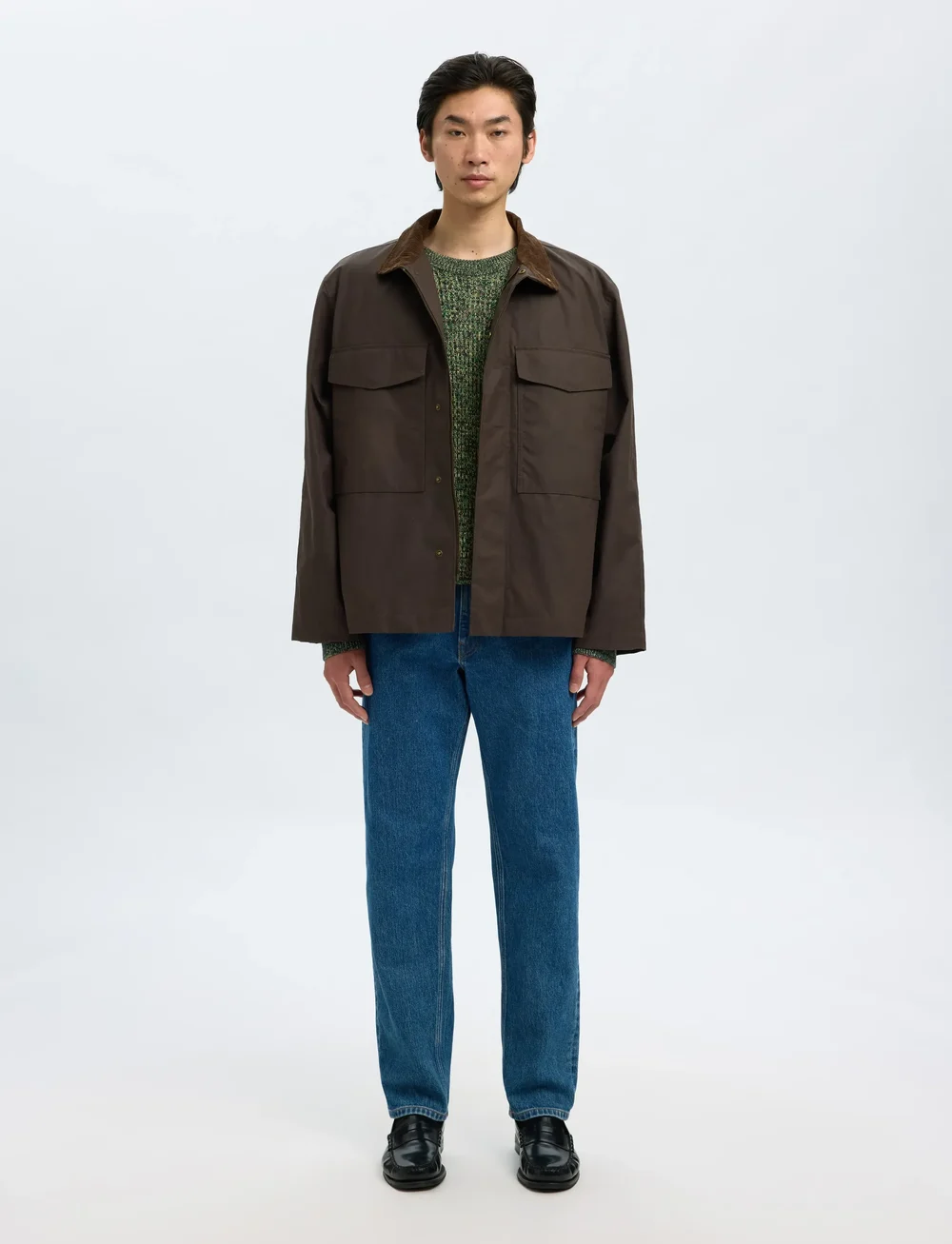 Selected - SLHTILUM LS KNIT RELAXED CREW NECK - rundhals - sky captain - 5