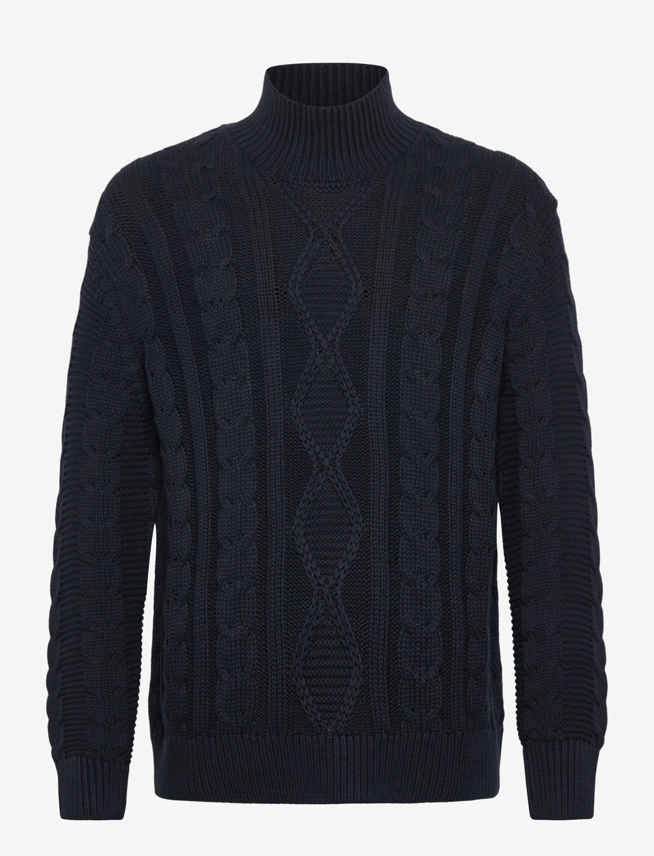 Selected - SLHUFFE LS KNIT RELAXED CABLE HIGH NECK - kõrge kaelusega džemprid - sky captain - 1