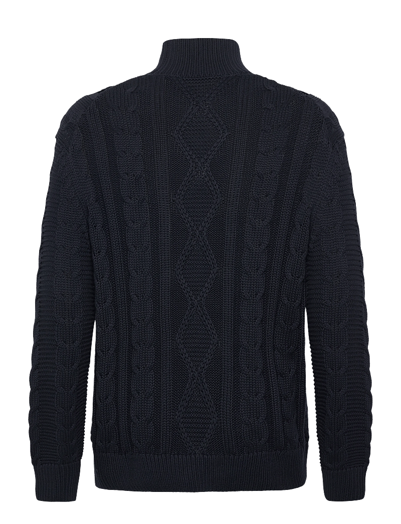 Selected - SLHUFFE LS KNIT RELAXED CABLE HIGH NECK - kõrge kaelusega džemprid - sky captain - 2