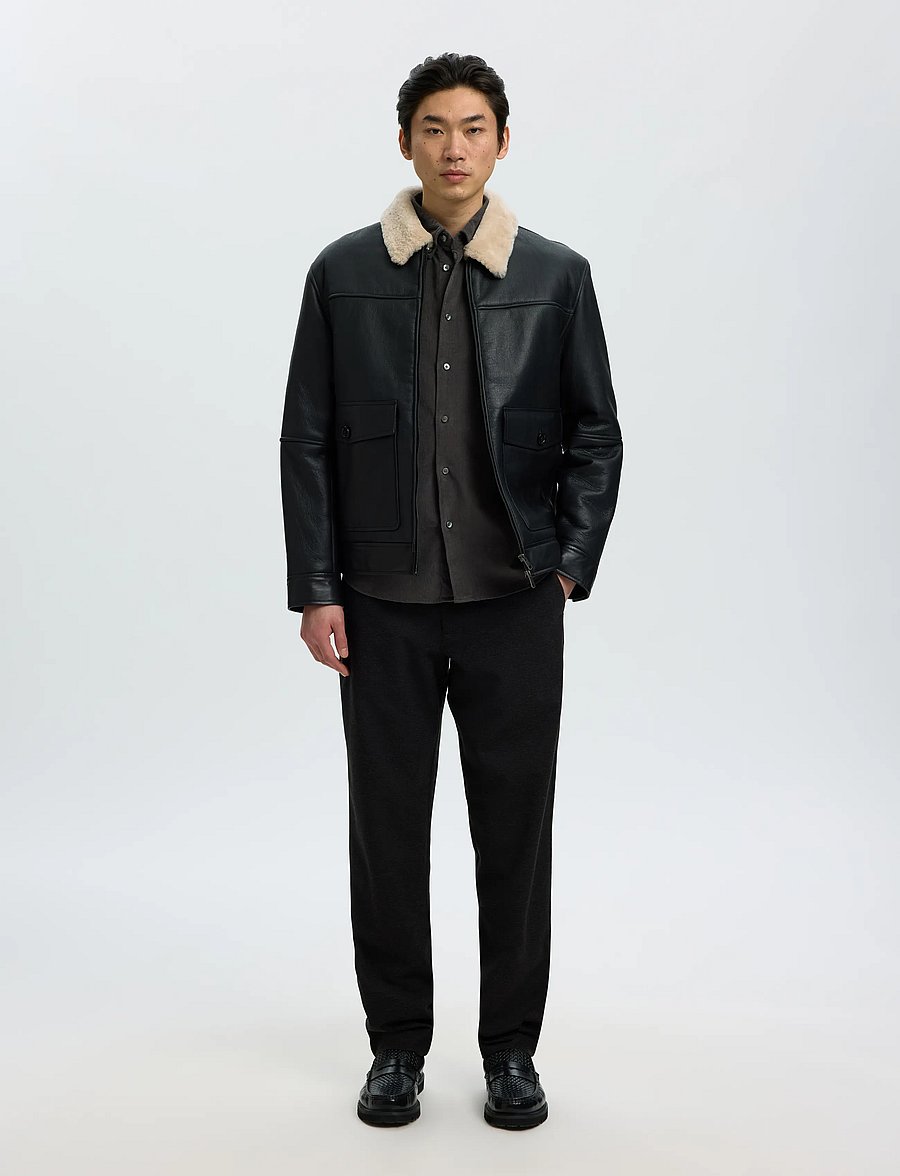Selected - SLMREGCOLE DANNI CORD BD LS SHIRT NOOS - cordhemden - dark shadow - 5