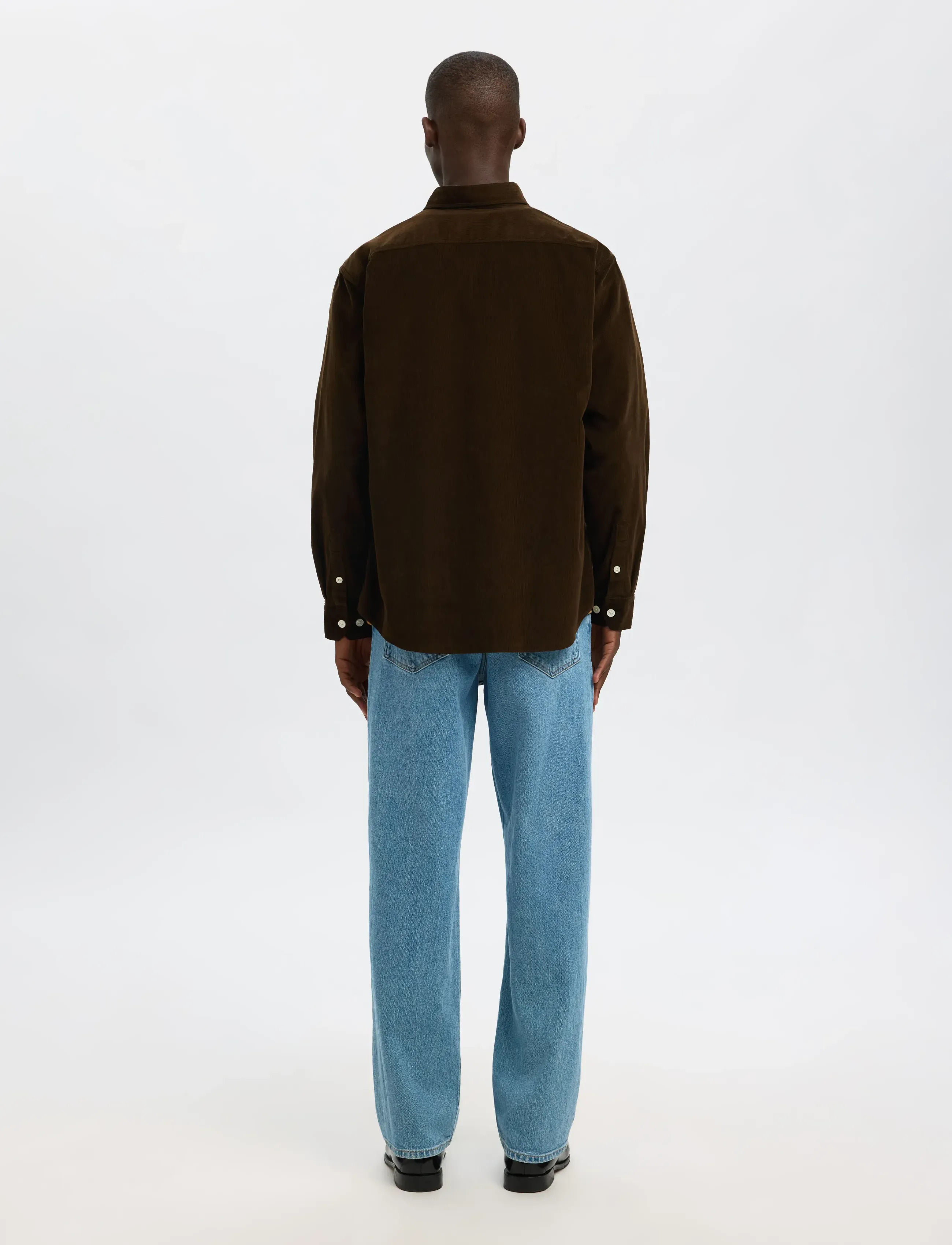 Selected - SLMREGCOLE DANNI CORD BD LS SHIRT NOOS - cordhemden - demitasse - 2