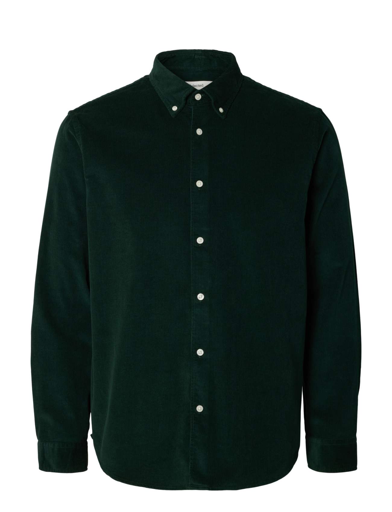 Selected - SLMREGCOLE DANNI CORD BD LS SHIRT NOOS - cordhemden - pine grove - 1