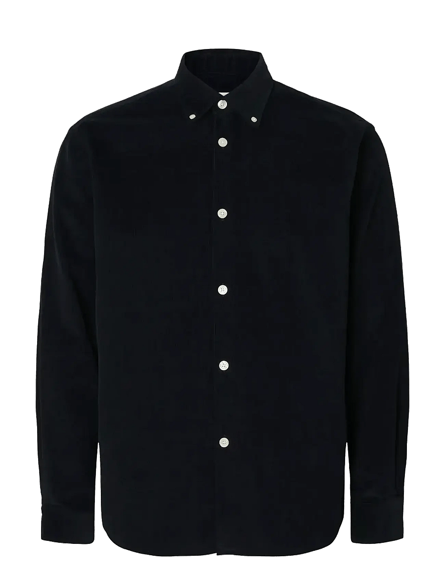 Selected - SLMREGCOLE DANNI CORD BD LS SHIRT NOOS - fløjlsskjorter - sky captain - 1