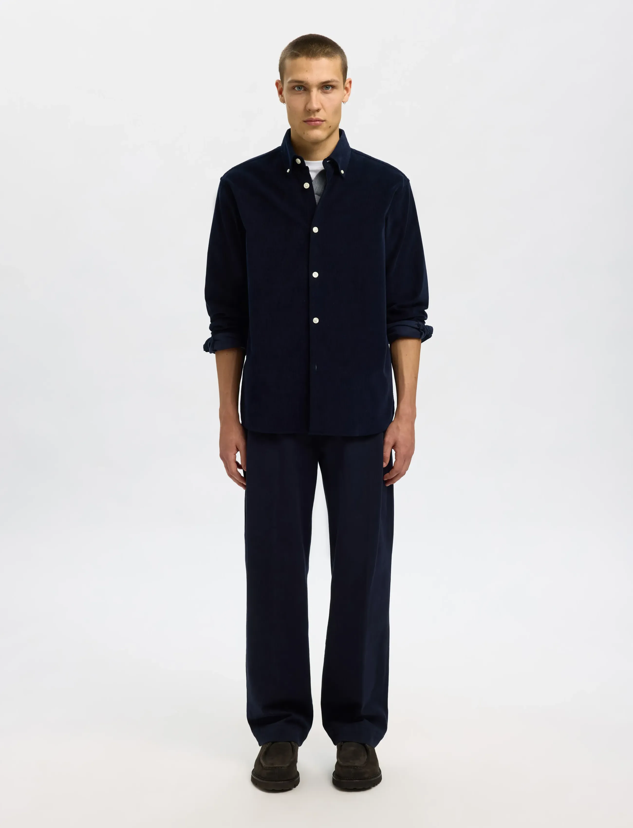 SELECTED Slmregcole Danni Cord Bd Ls Shirt Noos skjortor & blusar herr – bild 3