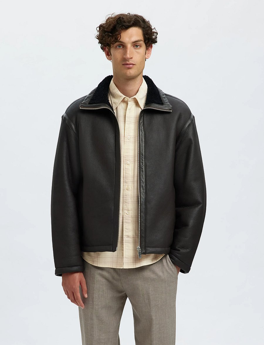 Selected - SLMREGCLAUS CORD YD CHECK LS SHIRT - cordhemden - egret - 5