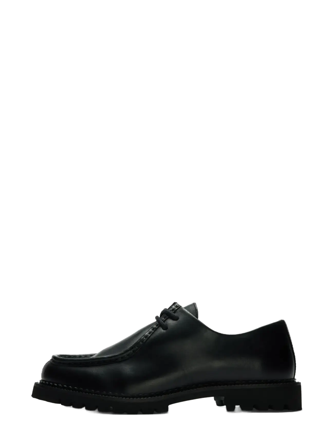Selected SLMHECTOR LEATHER MOC-TOE SHOE - Instappers - BLACK / black