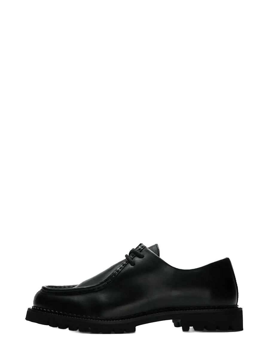 Selected - SLHHECTOR LEATHER MOC-TOE SHOE - achetez selon l'occasion - black - 0