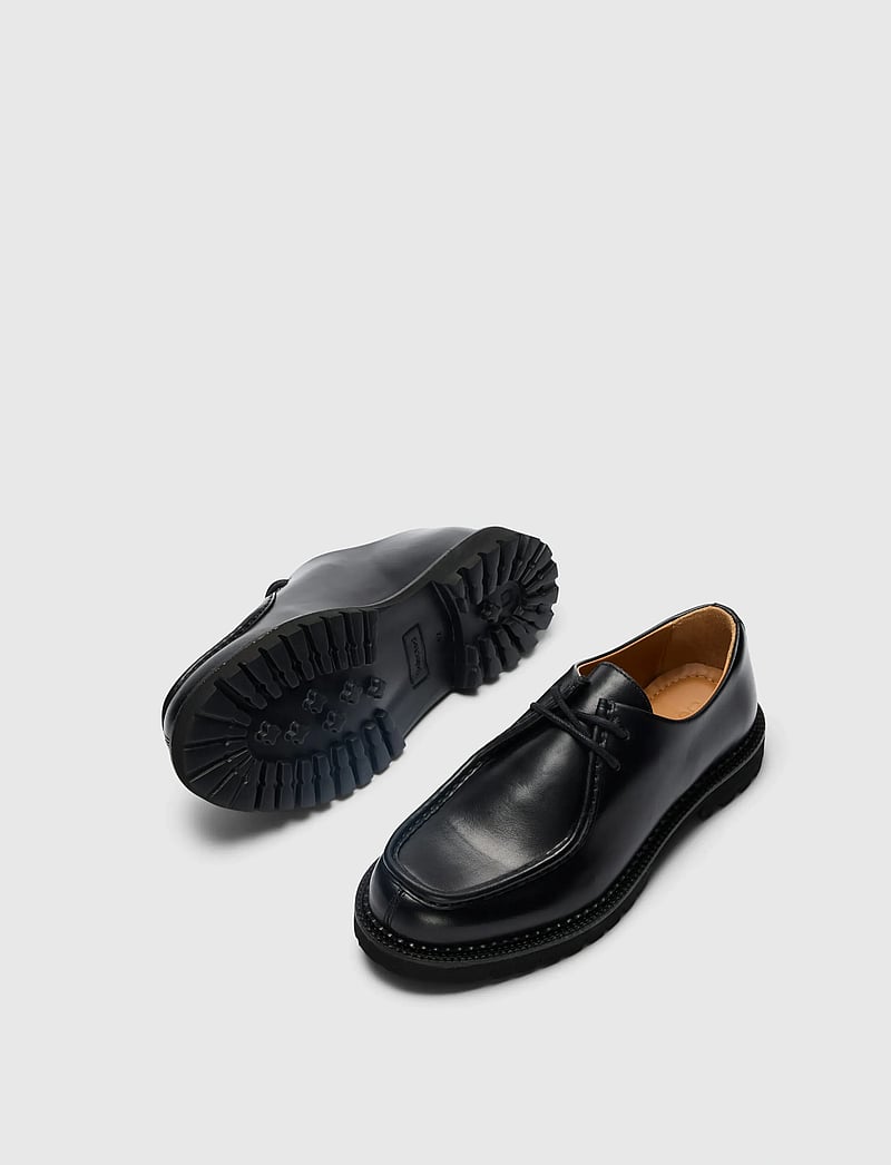 Selected - SLHHECTOR LEATHER MOC-TOE SHOE - prekės kiekvienai progai - black - 2