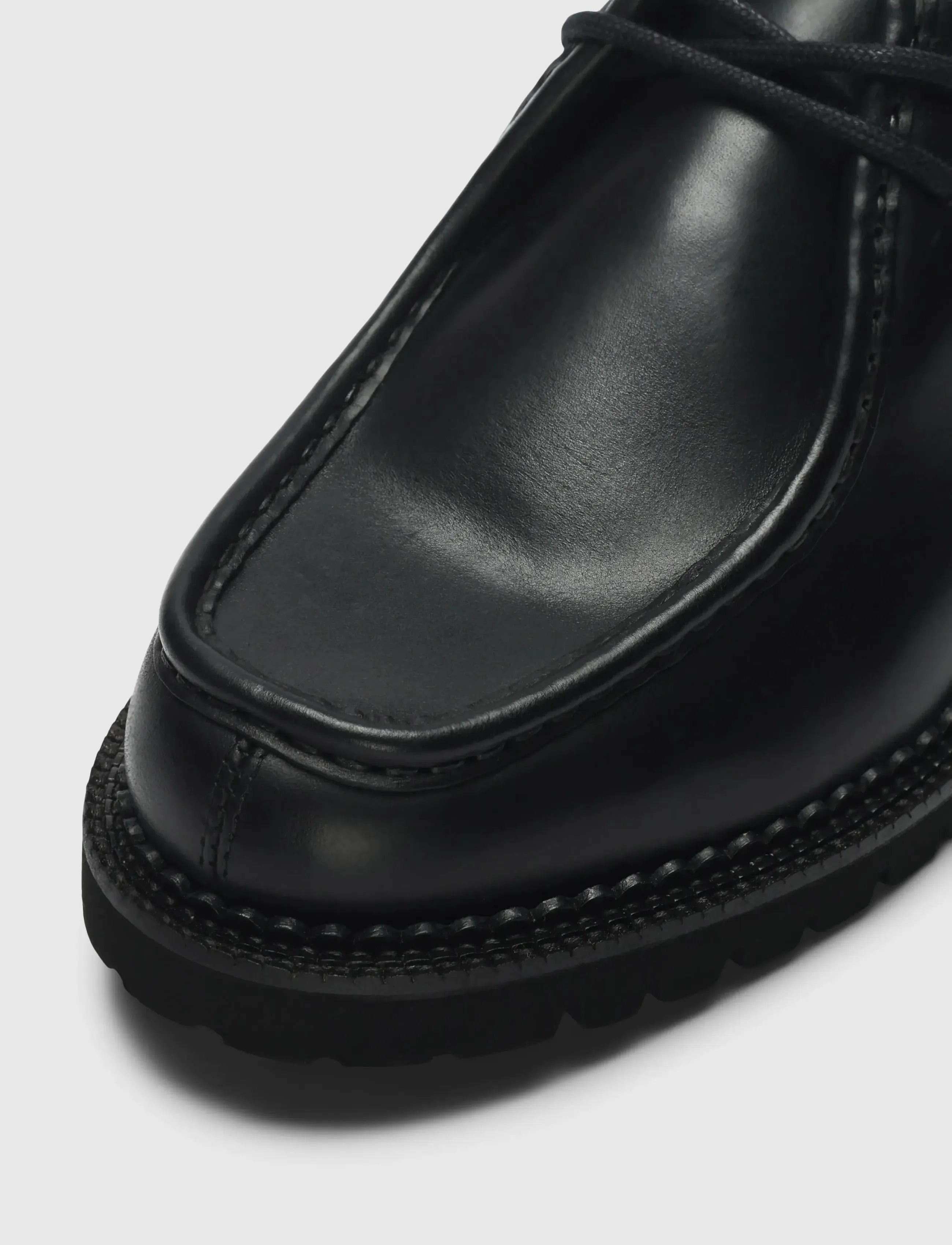 Selected - SLHHECTOR LEATHER MOC-TOE SHOE - achetez selon l'occasion - black - 3