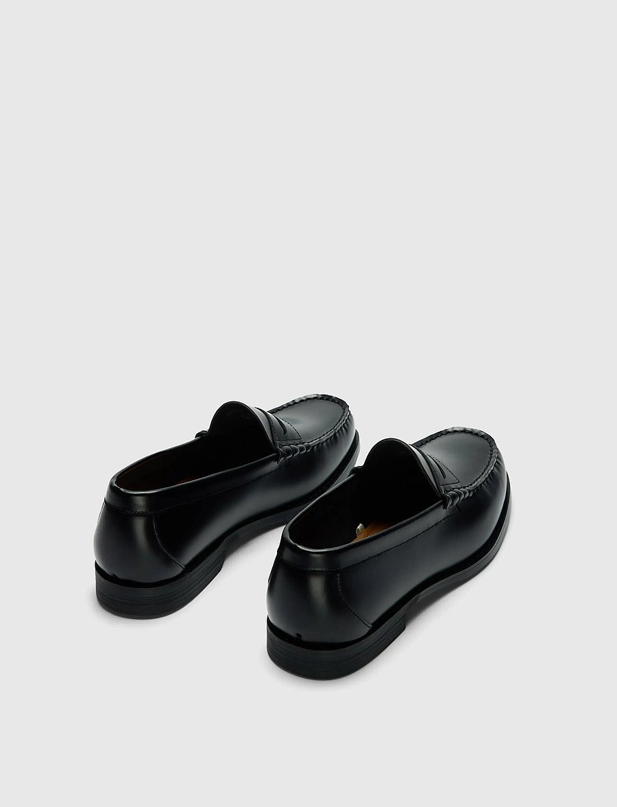 Selected - SLHBILLY LEATHER PENNY LOAFER - nach anlass kaufen - black - 0